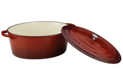 Bräter Calido in rot/oval, 9,5 l