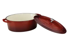 Bräter Calido in rot/oval, 6,5 l