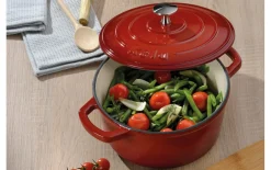 Bräter Calido in rot/rund, 4 l