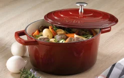 Bräter Calido in rot/rund, 4 l