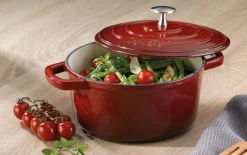 Bräter Calido in rot/rund, 4 l