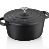Bräter Calido, schwarz, rund, 3,8 l