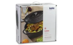 Bräter Calido, schwarz, rund, 3,8 l