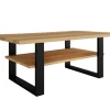 Couchtisch Brest massive Buche/schwarz