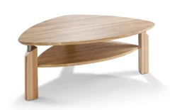 Couchtisch 1563H, Asteiche massiv, inkl. Rollen