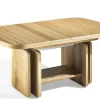 Couchtisch 1280H, Asteiche teilmassiv, inkl. Mittelauszug & Lift-Funktion