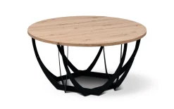 Couchtisch Mella 2, Artisaneiche/schwarz