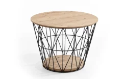 Couchtisch Naturstücke, massive Riffeiche, 62 cm