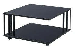 Couchtisch Paris 2, schwarz, inkl. Rollen
