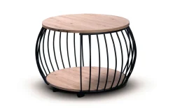 Couchtisch Peking 1, Artisaneiche/schwarz