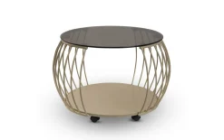 Couchtisch Vietnam 1, creme/bronze