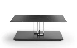 Couchtisch WK 806, schwarz/chrom