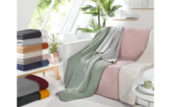 Decke Basic Soft, salvia/silber, 150 x 200 cm