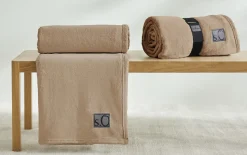 Decke Kuschelsoft, camel, 150 x 200 cm