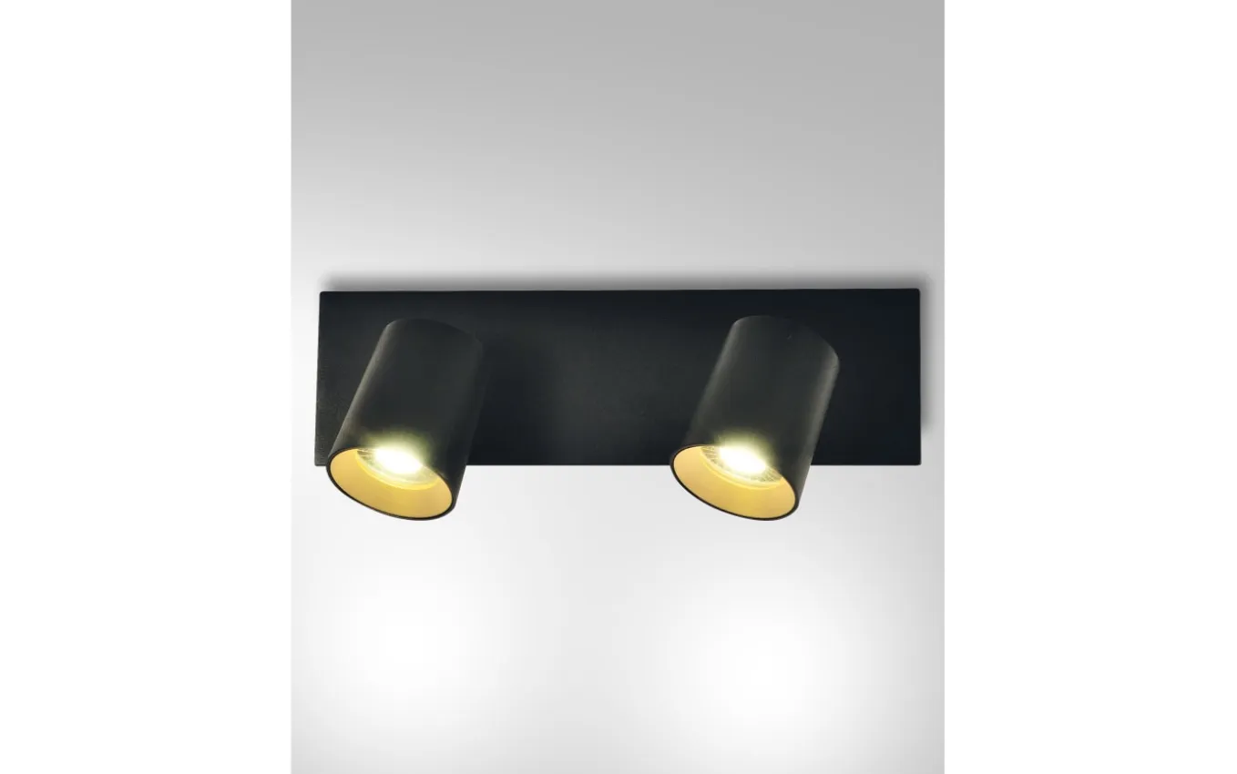 Deckenleuchte Modo, schwarz, 2-flammig, 35 cm