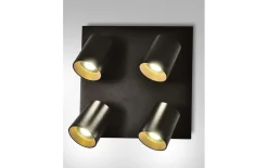 Deckenleuchte Modo, schwarz, 4-flammig, 24 cm