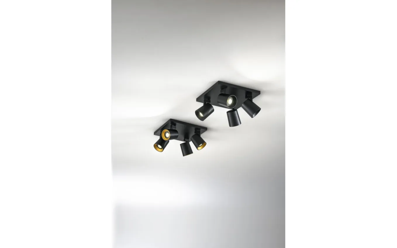 Deckenleuchte Modo, schwarz, 4-flammig, 24 cm