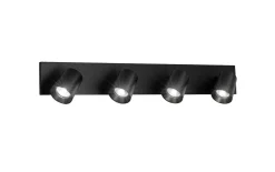 Deckenleuchte Modo, schwarz, 4-flammig, 65 cm