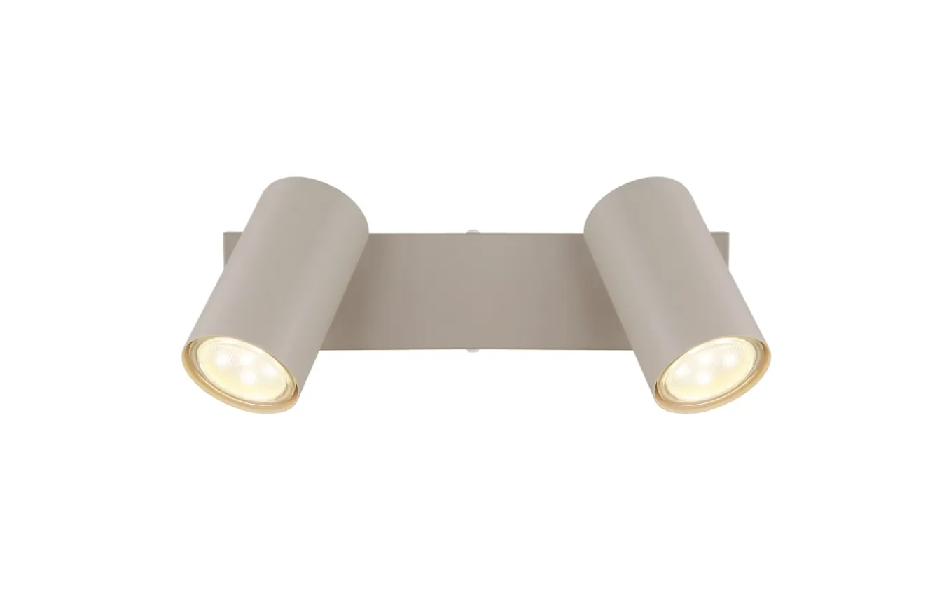 Deckenleuchte Robby, sandfarbig, 2-flammig