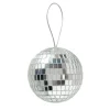Dekoanhänger Disco, silber, 10 cm