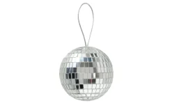 Dekoanhänger Disco, silber, 10 cm