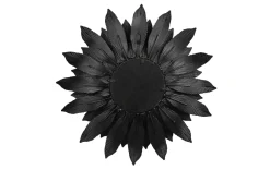 Dekospiegel Lilly, schwarz/goldfarbig, 60 cm