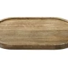 Deko Tablett aus Holz in braun