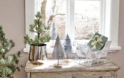 Deko-Tannenbaum, weiß, 32 cm