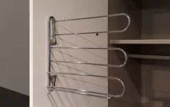 Drehtürenkleiderschrank Montclar, Hochglanz weiß, 250 x 223 cm, inkl. 2 Spiegeltüren und 3 Schubkästen