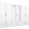 Drehtürenschrank Hersbruck, alpinweiß, 271 x 210 cm