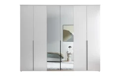 Drehtürenschrank Kevo, weiß, 270 x 225 cm, inkl. Spiegeltüren