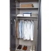 Drehtürenschrank Purisma, graphit, 301 x 223 cm, inkl. umfangreicher Zusatzausstattung