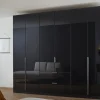 Drehtürenschrank Quadra, basalt, 271 x 229 cm