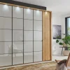 Drehtürenschrank Quito, champagner, 300 x 236 cm