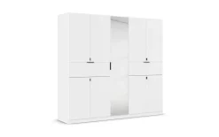Drehtürenschrank Ticao, weiß, 226 x 210 cm