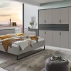 Drehtürenschrank Witten, grau