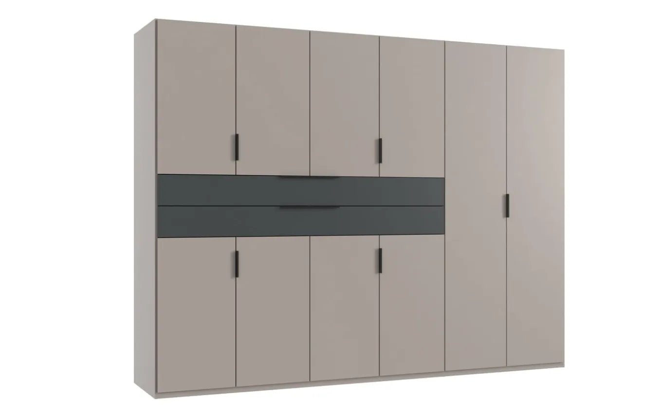 Drehtürenschrank Witten, grau