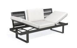 Dreisitzer Cordoba, grau, inkl. Funktionen