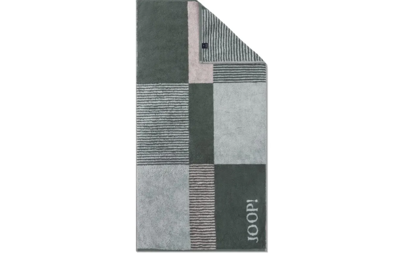 Duschtuch Divided Squares, salbei, 80 x 150 cm