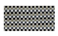Duschtuch Lifestyle Karo, kiesel, 70 x 140 cm