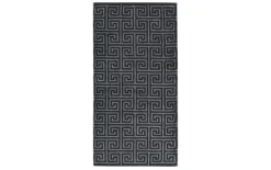 Duschtuch Noblesse Elegance Allover, schwarz, 80 x 150 cm