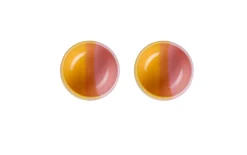 Eierbecher Joy, gelb/rosa, 2-teilig