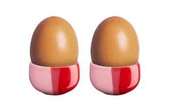 Eierbecher Joy, rot/rosa, 2-teilig