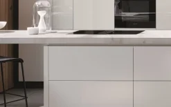 Einbauküche AV 2130, Hochglanz weiß, inkl. Neff Elektrogeräte