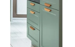 Einbauküche Cascada, Lacklaminat schilf, inkl. Siemens Elektrogeräte