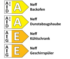 Einbauküche Cascada, schilf, inkl. Neff Elektrogeräte
