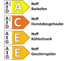 Einbauküche Cascada, weiß, inkl. Neff Elektrogeräte