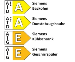 Einbauküche Comet, graphit, inkl. Siemens Elektrogeräte