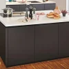 Einbauküche Esilia, grafitschwarz, inkl. Siemens Elektrogeräte