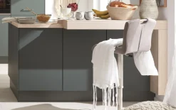 Einbauküche Esilia, mineralgrün ultramatt, inkl. Bosch Elektrogeräte